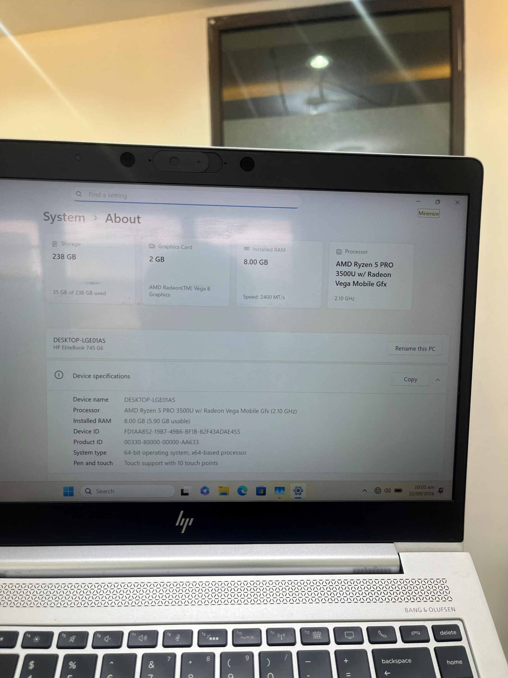 HP EliteBook 745 G6 - Image 4